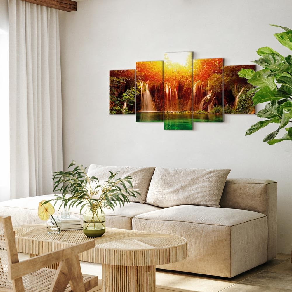 Images Sur Toile Sur Cadre 200 X 100 Cm Cascade Pret A Accrocher 6308