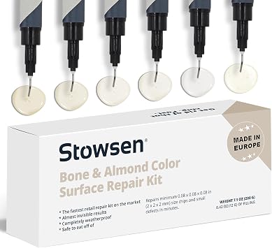 Bone & Badem Rengi Y zey Tamir Tak m  - Dakika i inde Cips & Kusurlar  D zeltmek | Tamir Fayanslar  Banyo Armat rleri ve Tezgahlar  Kolayca | Porselen Seramik Fiberglas Corian ve Emaye Y zeyler i in