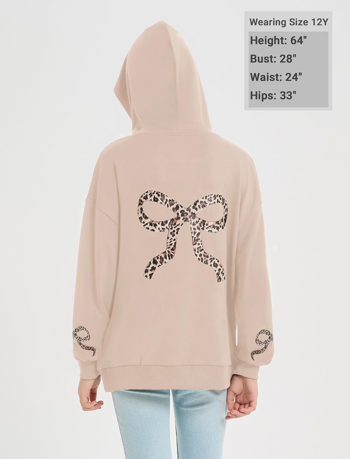 EXARUS Girls Graphic Hoodies Oversized/Cropped Sweatshirts Casual School
