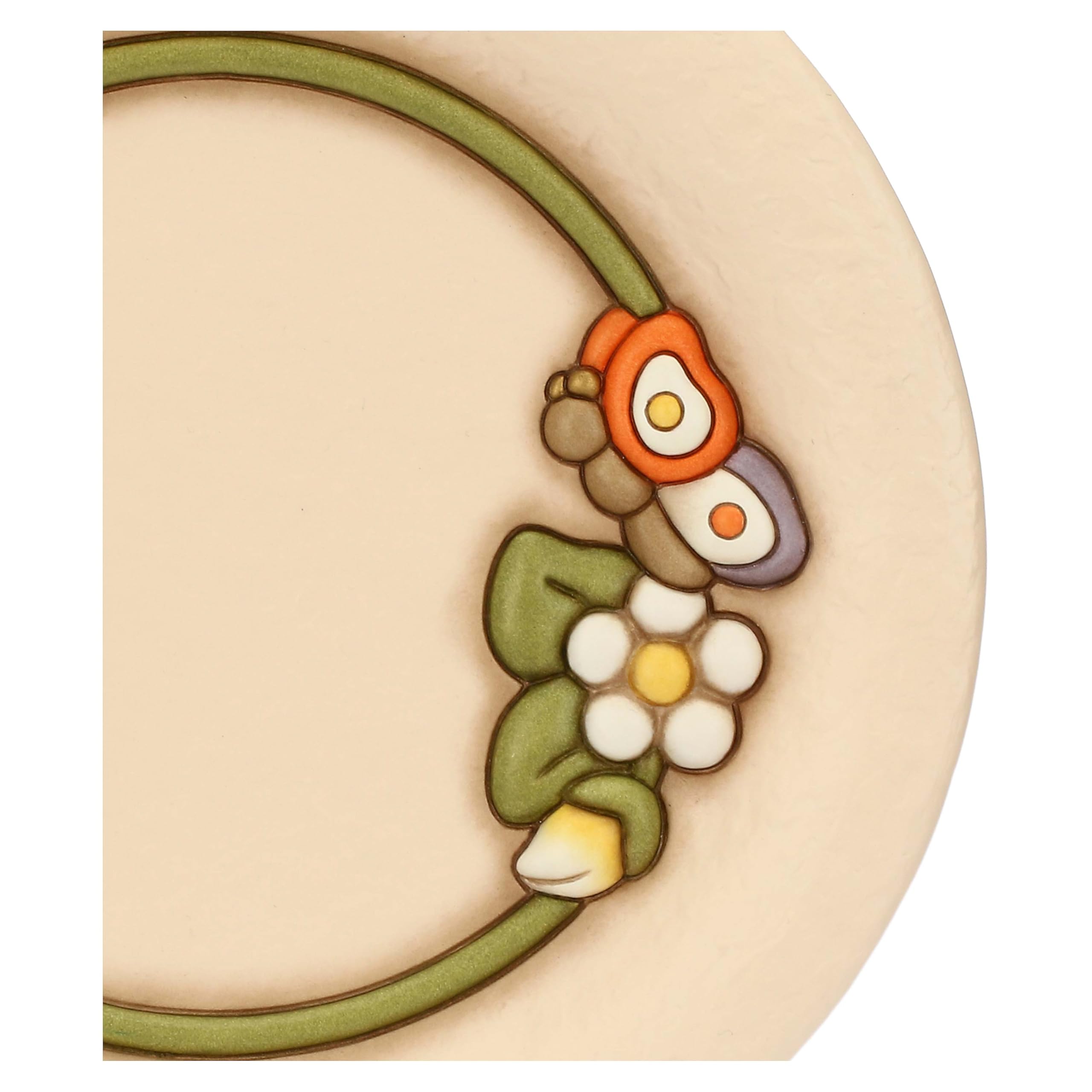 THUN - Centrotavola - ceramica - Collezione Country Bloom - 30,1 x 30,1 x 3,2 cm