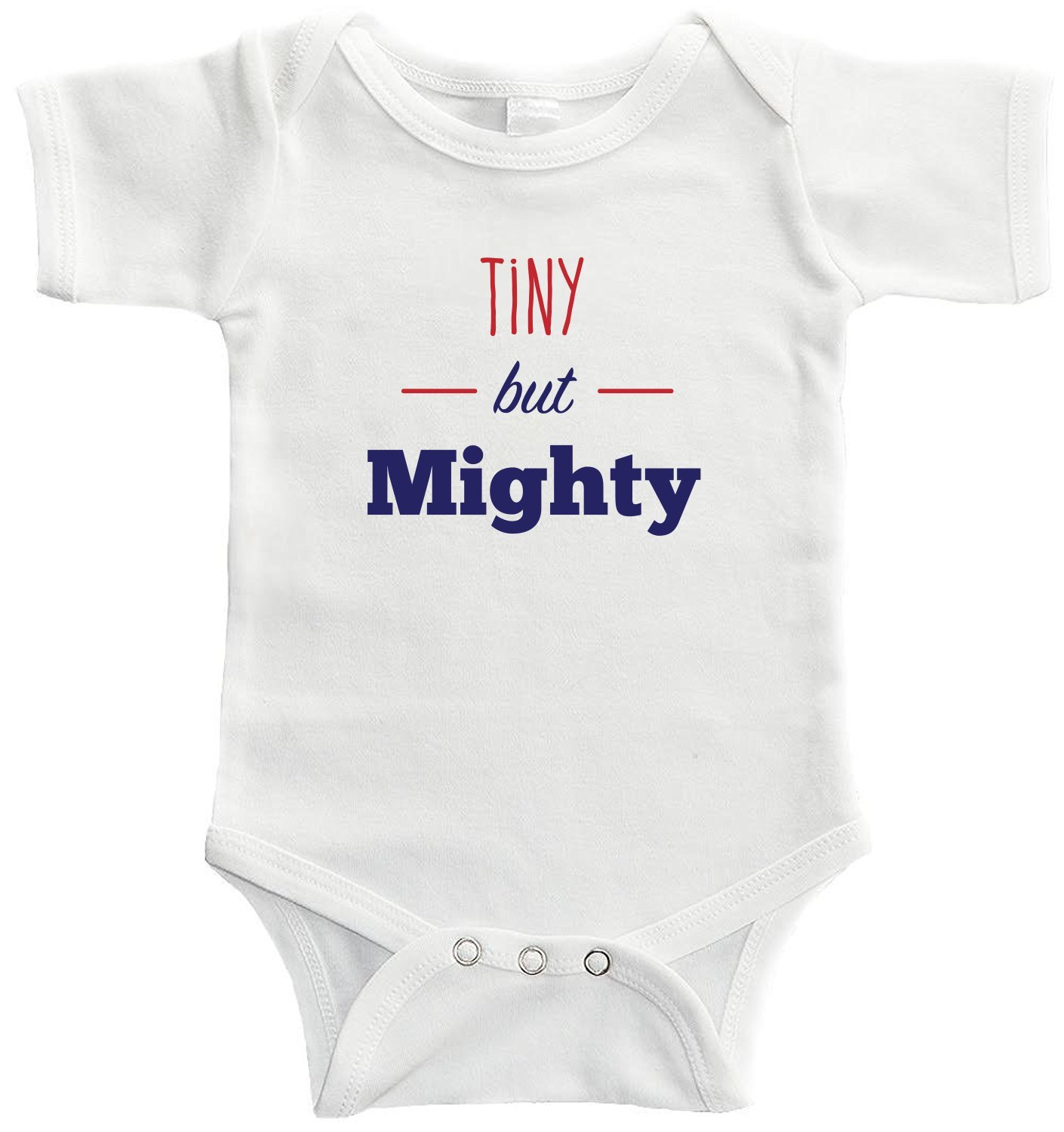 Tiny But Mighty Bodysuit (3-6 months, White)