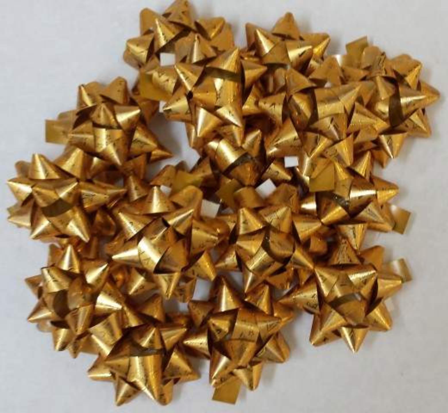 Lazos 19-80 Italpak Estrellas Doradas para envolver detalles de bodas y fiestas, 80 unidades