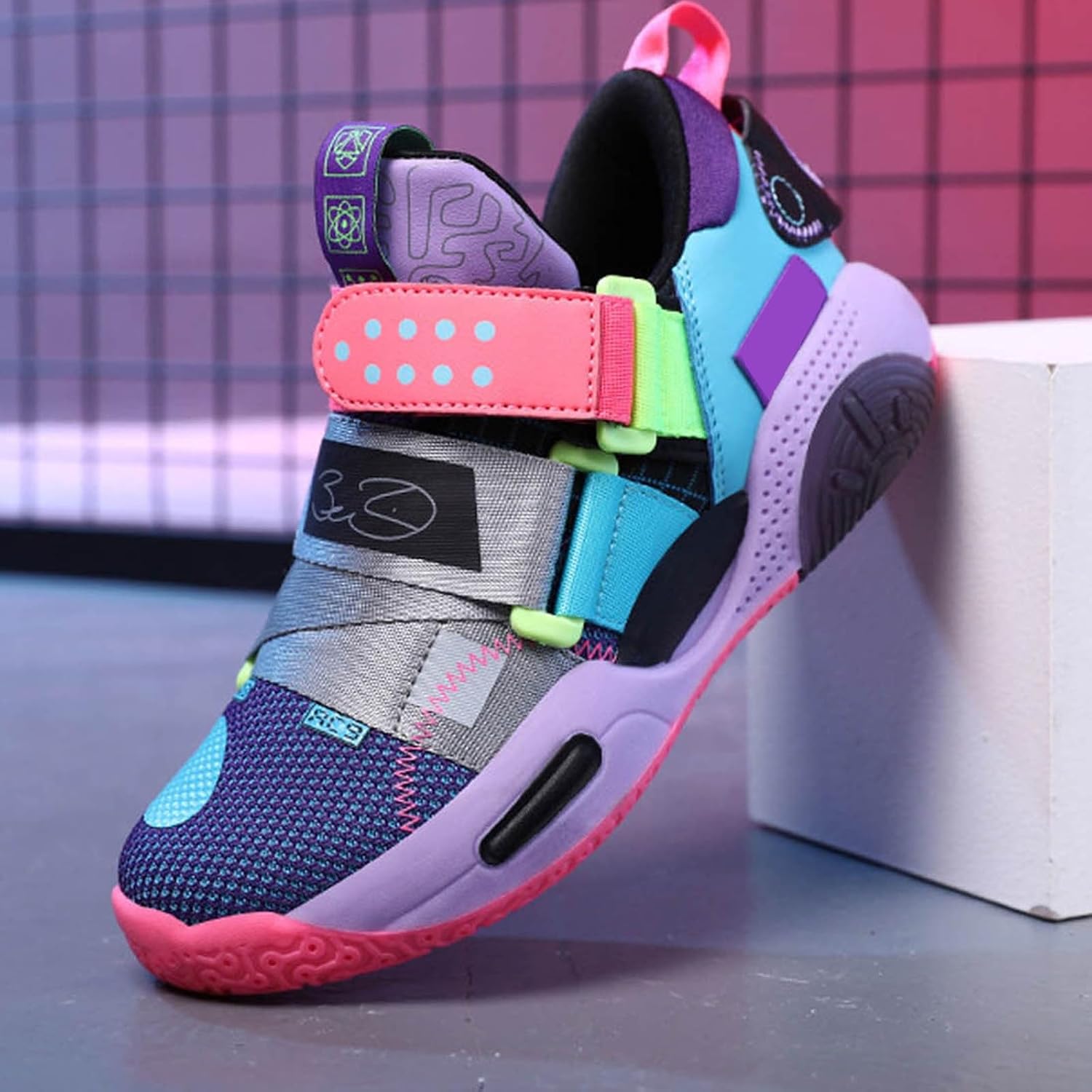 IWIHMIV Kids Shoes Kids Sneakers Kids Tennis Shoes Boys Girls Tennis Shoes Lightweight Breathable Non Slip Running Athletic Shoes