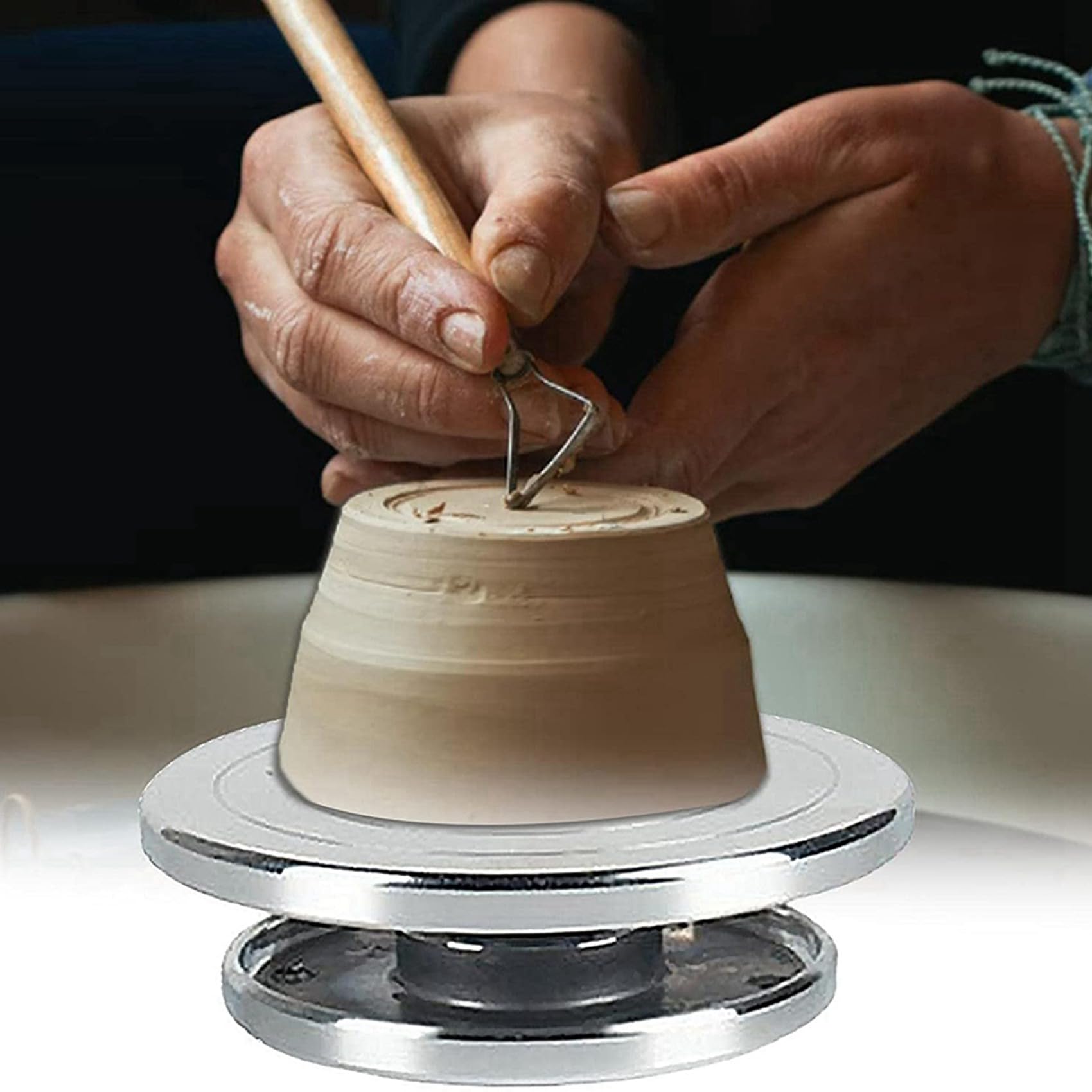 Giradischi per pittura e modellismo, 15 cm, in metallo