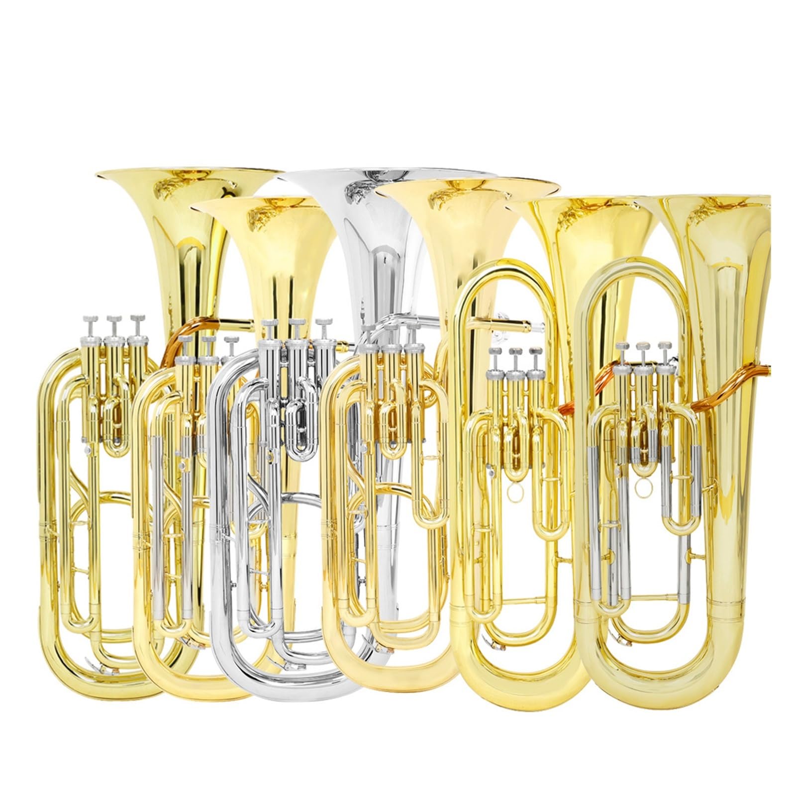 Eufonium Bb Brass Instrument Dęty Blaszany Profesjonalny Do Występów W Tonacji B Dur Eufonium Dla Początkujących(6)