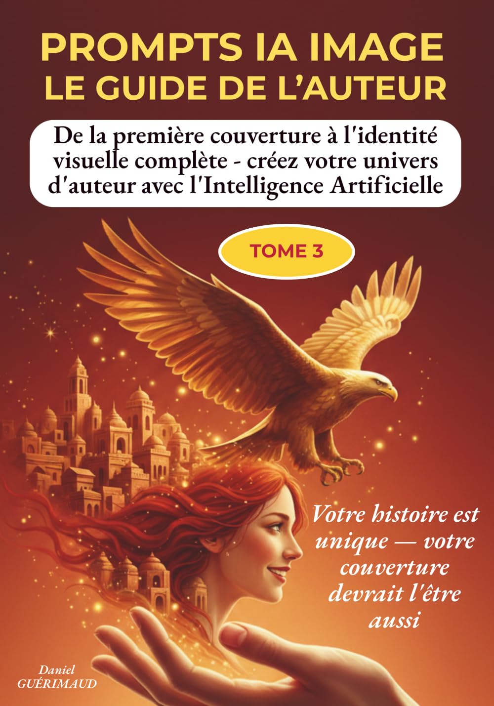 PROMPTS IA IMAGE — LE GUIDE DE L’AUTEUR – TOME 3: De la première couverture à l'identité visuelle complète — créez votre univers d'auteur avec l'IA, genre par genre, étape par étape