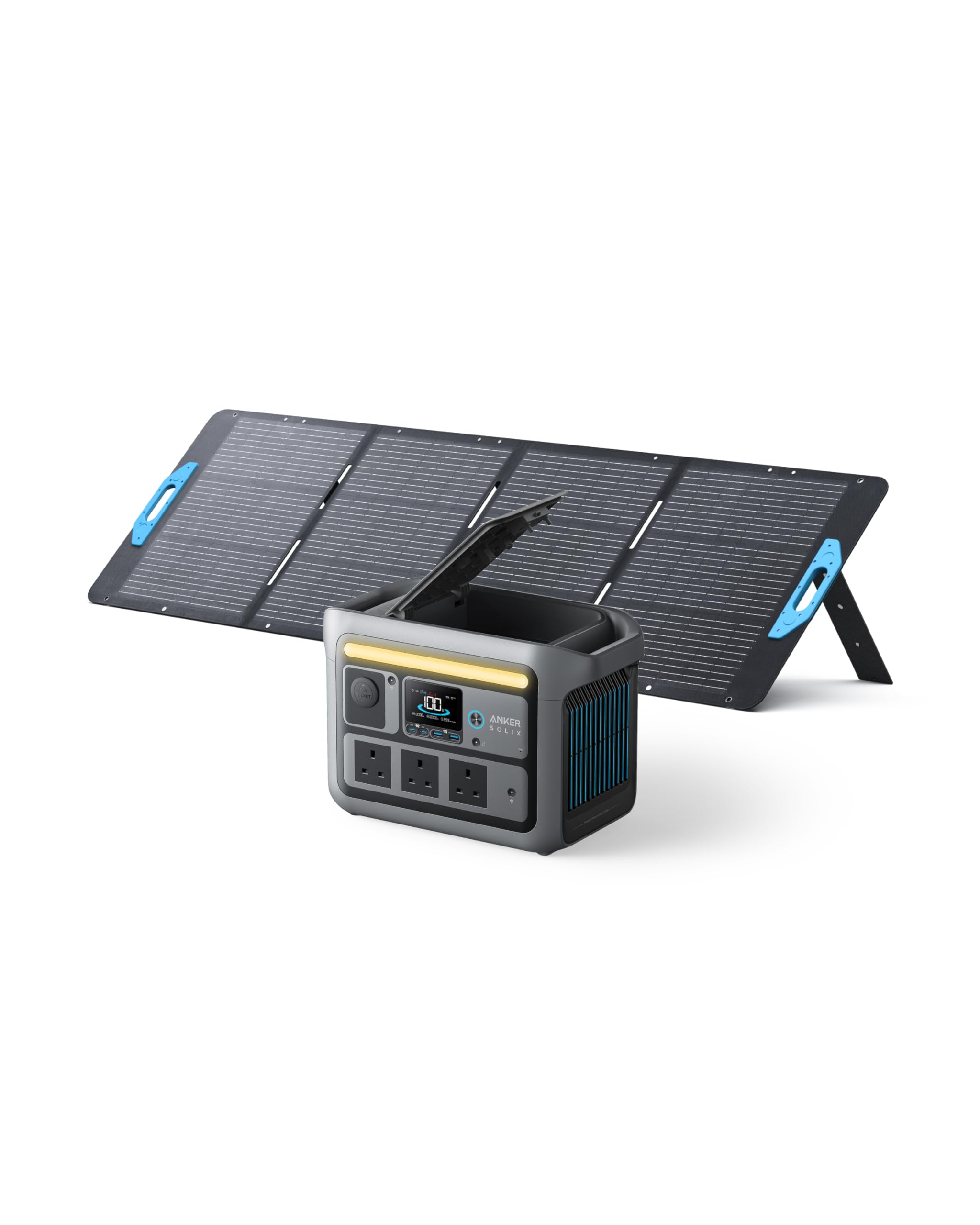 Anker SOLIX C800 Portable Power Station with 200W Solar Panels