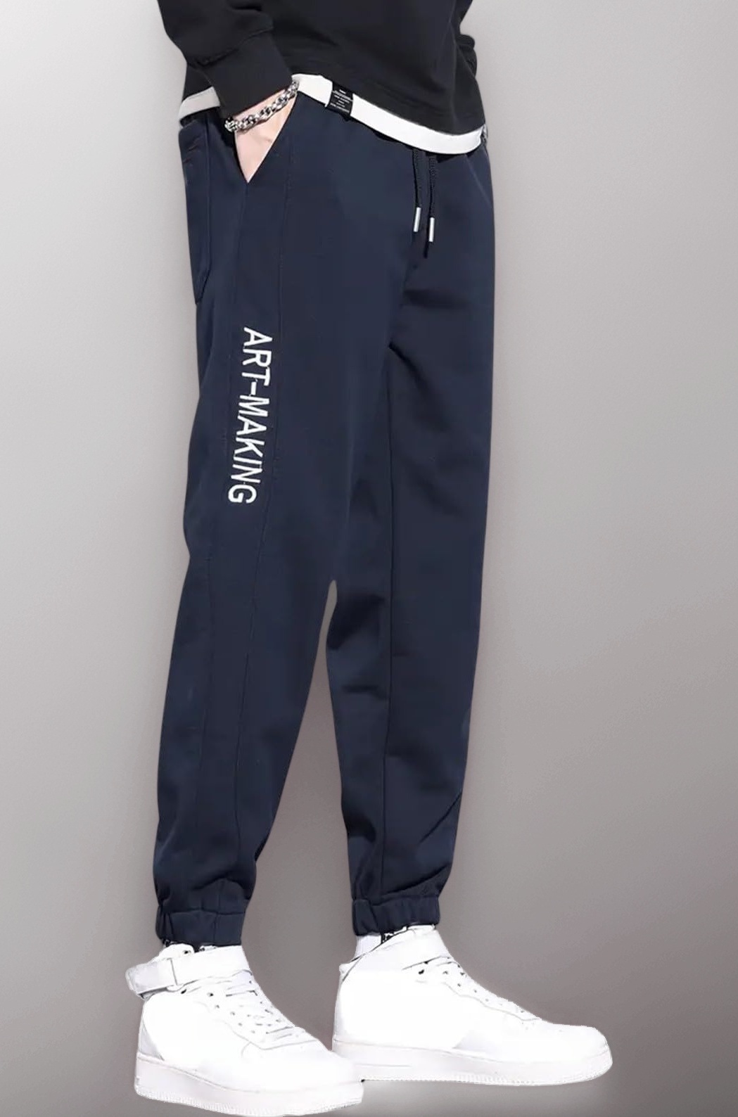 Track Pant for Men ||Side Latter Print Style Look Pant || Jogger Track Pant (Packs Also Available) (TP-29-31-1)