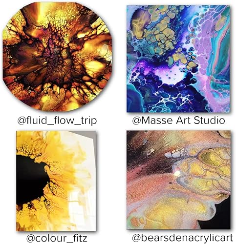 Miniatura 6 de DecoArt Americana Decor Metallics - Pintura metálica de oro de 24 quilates, paquete de 3 (8 onzas líquidas), pinturas metálicas de bricolaje para