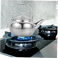 Vista 9 de UPKOCH Hervidor de agua para acampar Hervidor de té de acero inoxidable, hervidor de agua