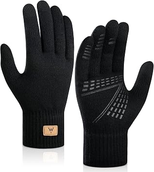 RUIXUE Winter Gloves Men Women, Warm Thermal Windproof Touchscreen Non-Slip,for Cycling Driving Running Hiking