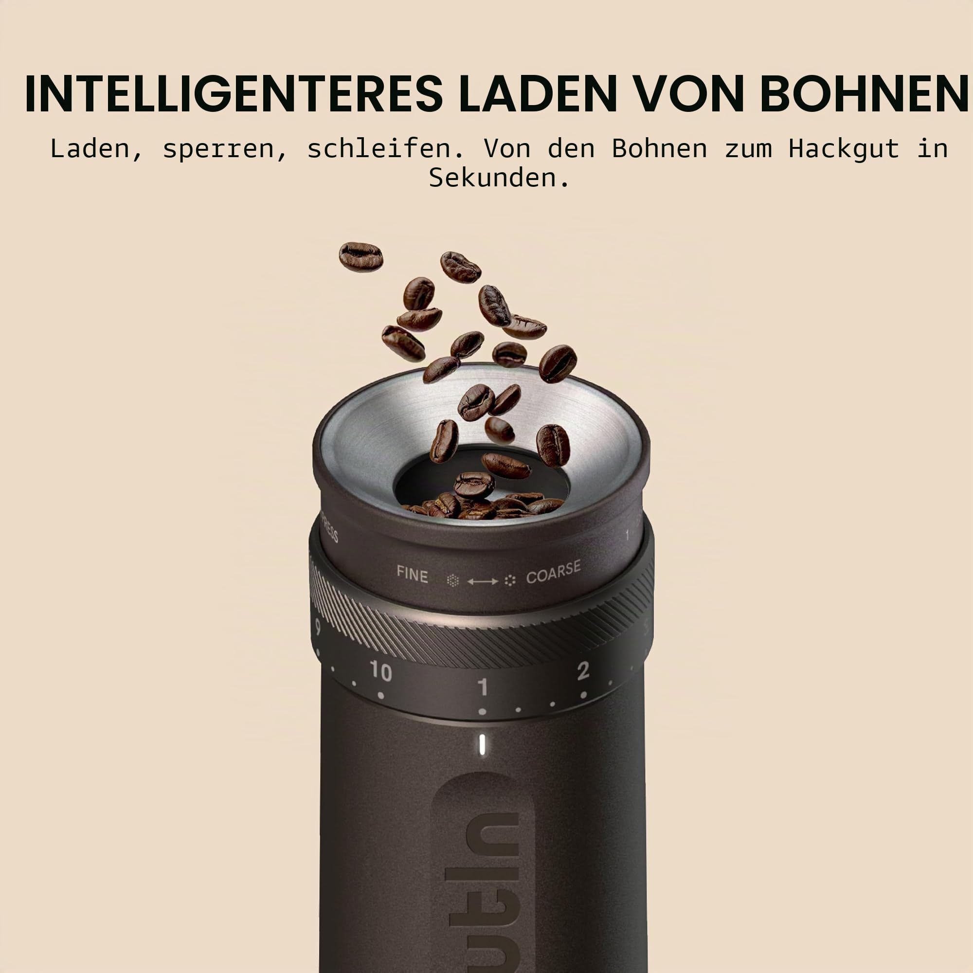 OutIn Nano tragbare Espressomaschine und OutIn Fino tragbare elektrische Kaffeemühle im Set