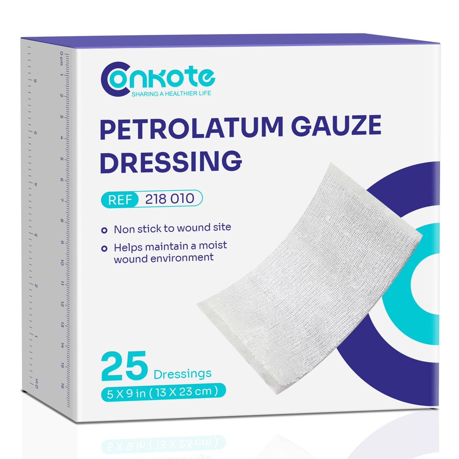Petrolatum Non Adhering Gauze Dressing for Wounds, 5