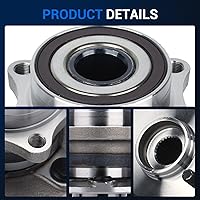 Vista 6 de Autoround 513215 Conjunto de cojinete de rueda delantera y cubo para Chevy Malibu Pontiac G6 5 Lug 2004-2007 sin ABS