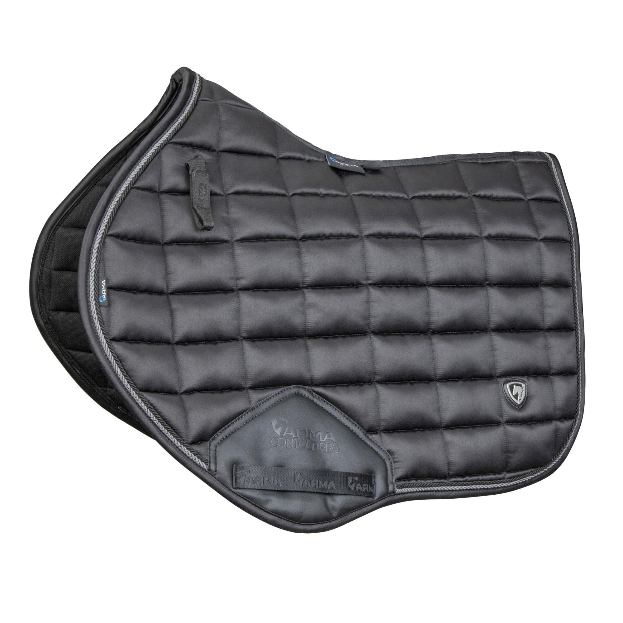 Shires ARMA Eltar Satin Jump Saddlecloth - Black 15-16.5"