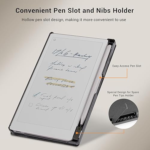 Miniatura 2 de CoBak Funda para Remarkable Paper Pro Move de 7.3 pulgadas 2025, Carcasa Trasera Rígida Protectora Ligera con Cubierta Folio Inteligente de