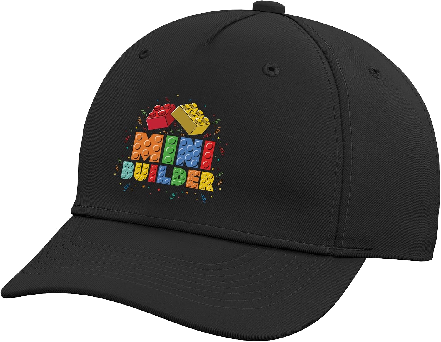 Mini Builder Funny Kids Block Building Brick Builder Adjustable Baseball Hat