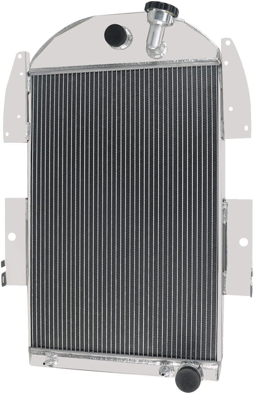 4 Row Aluminum Radiator For 1934 1935 1936 Chevrolet Master Deluxe/Standard Truck Pickup 3.4L L6 Gas Engine