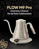 Vista 2 de Cocinare Collab Collection Chanior White Gooseneck Electric Kettle, ±0.5℉ Precise Temperature Control for Pour-Over Coffee & Tea, Quick Heating