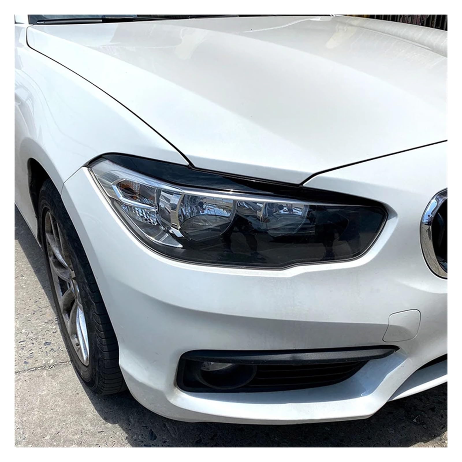 NEGRO Paupières Et Sourcils De Phares BMW Série 1 F20 F21 2015-2019 - Glossy Carbon - Protection Et Style