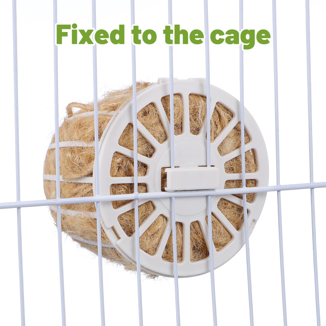 Homoyoyo Nid d'oiseau en coton et jute durable avec panier - Matériau de nid sûr pour canaris, perruches et petits oiseaux - Accessoire de construction naturel