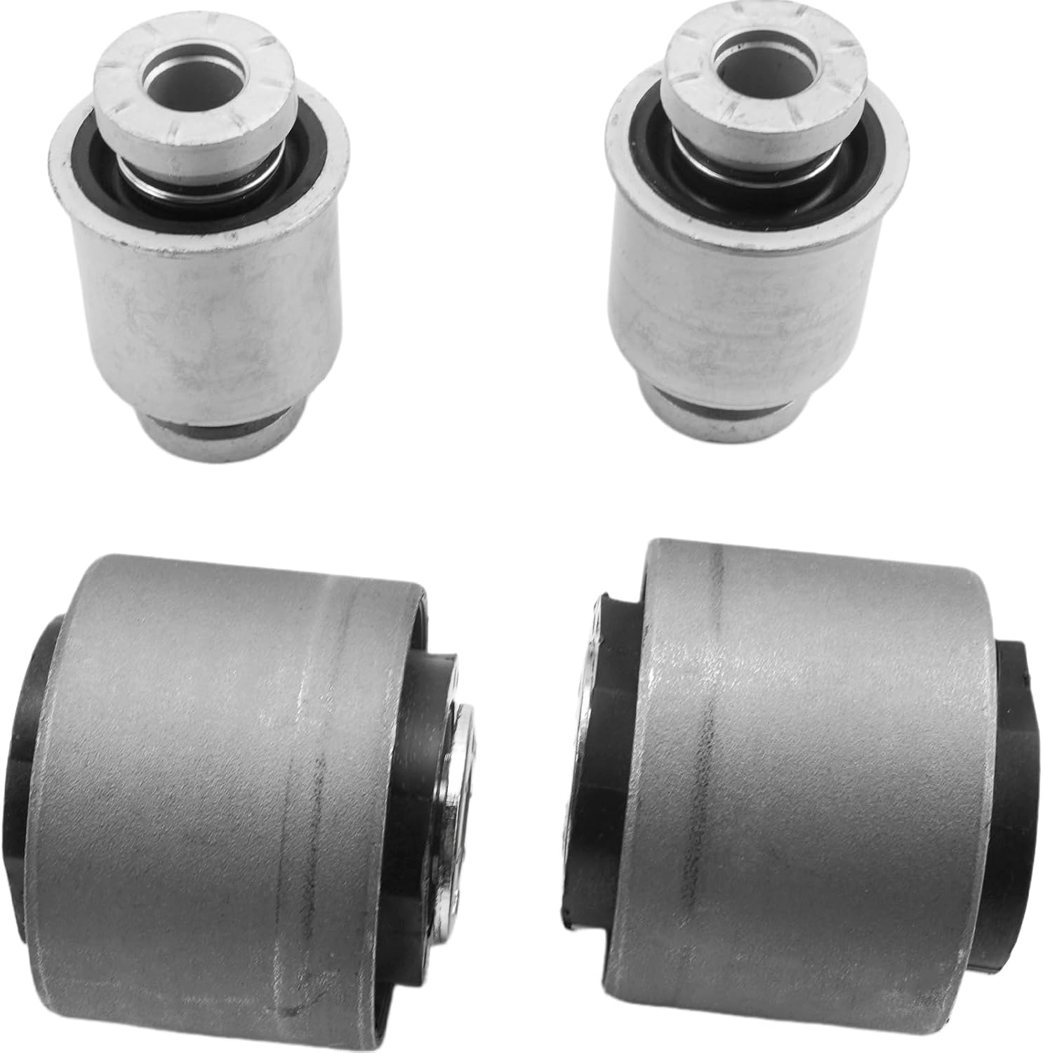 4Pcs Rear Lower Trailing Control Arm Bushings LH+RH Fit for Ford Mustang 2.3L 5.0L 2015-2023 Replacement for FR3Z5500-A FR3Z5500A