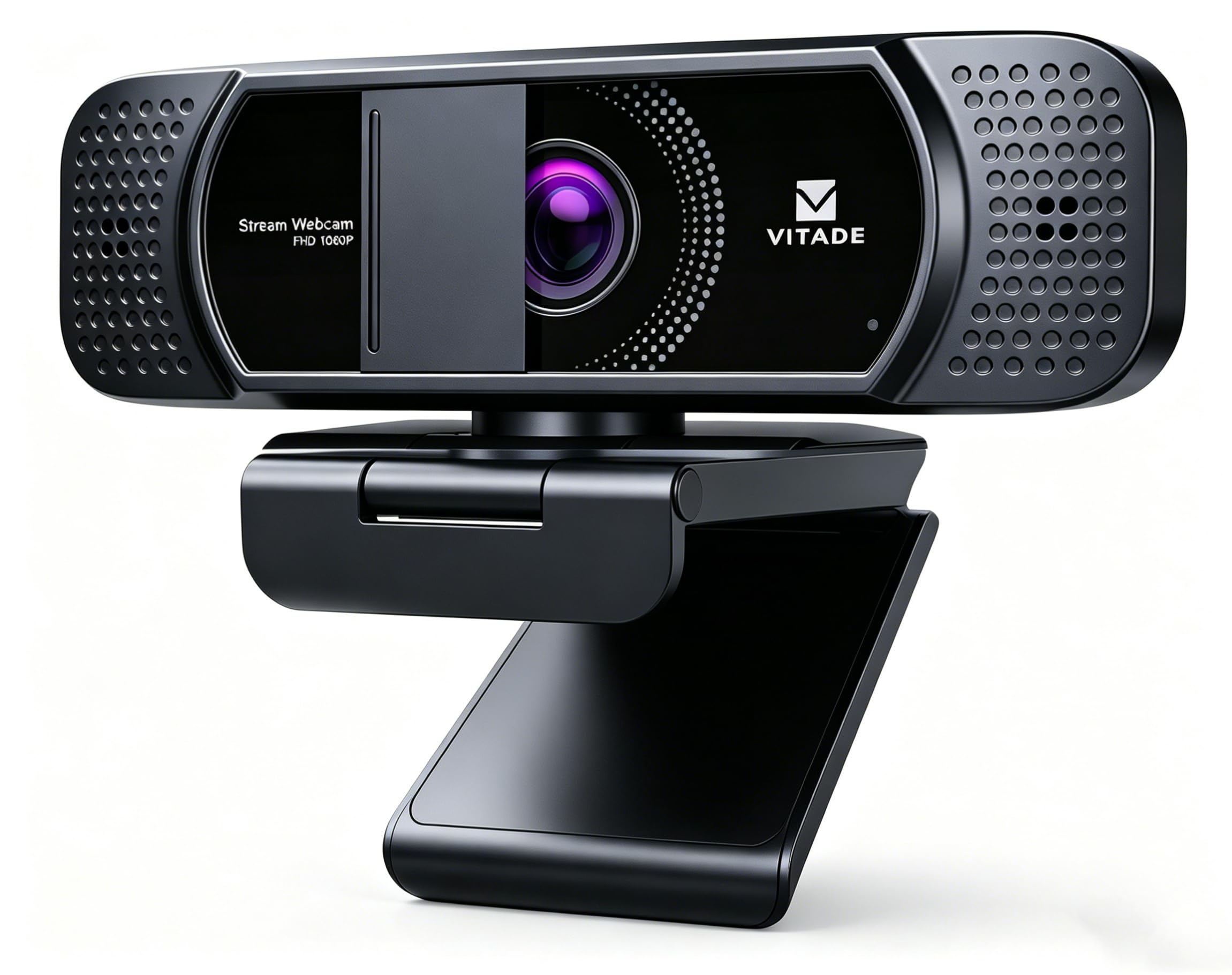 Webcam con copertura per la privacy, webcam HD 1080p, correzione della luce, plug and play, webcam per streaming di conferenze di gioco, per Mac, Windows, PC, computer portatile