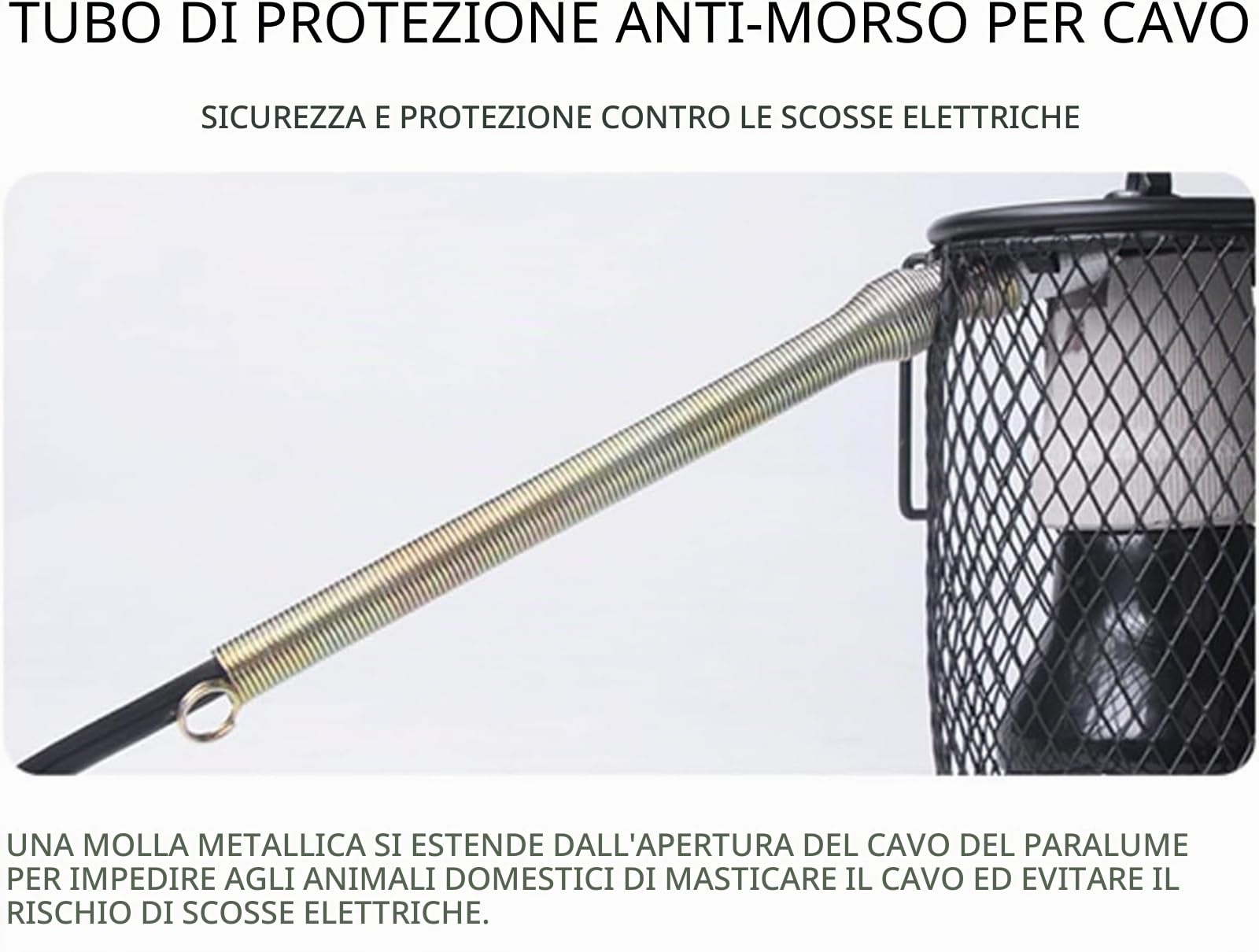 Lampada termica per cani – scalda casa per cani da appendere all'aperto con timer, gancio anti-morso, ideale per cucce per cani, gabbie e pollai, gabbie per conigli