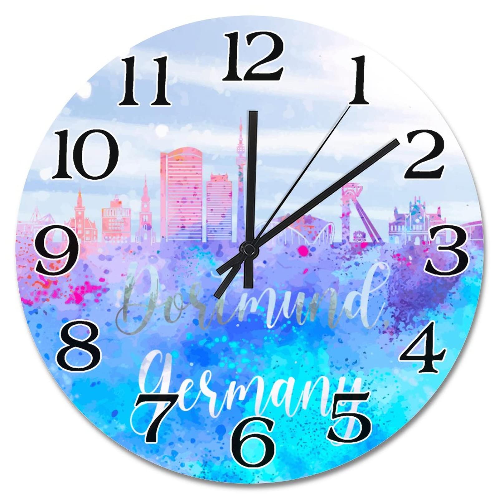 Horloges murales rondes modernes pour cuisine et chambre