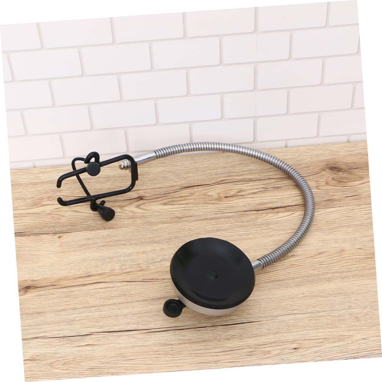 TOPBATHY Supporto per Asciugacapelli da Muro Regolabile in Ferro Argento Ventosa Antiruggine per Bagno e Toilette, Capacità Massima 5kg