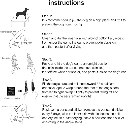 Miniatura 5 de Herramienta de soporte para orejas de perro, corrección fija de oído, soporte vertical para corrección de orejas de perro, herramienta de parche