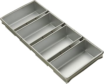 4 حزام 8-1 / 2 بواسطة 4-1 / 2-Inch Bread Pan Set