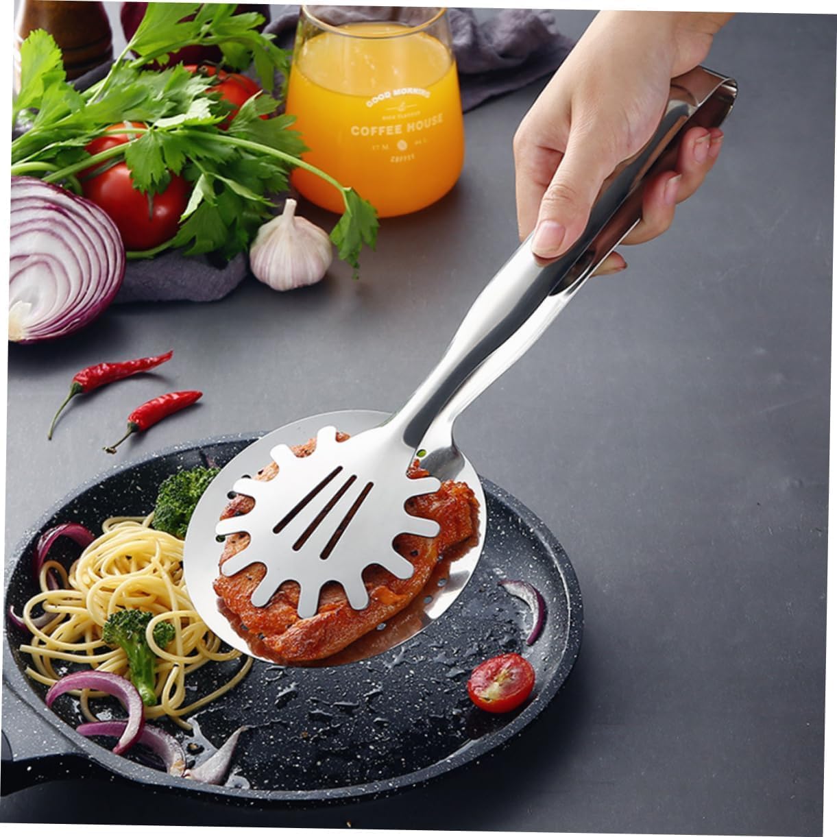 Cooking Tongs Stainless Steel Food Strainers Tong Cooking Tongs Pasta Tongs Buffet Tongs