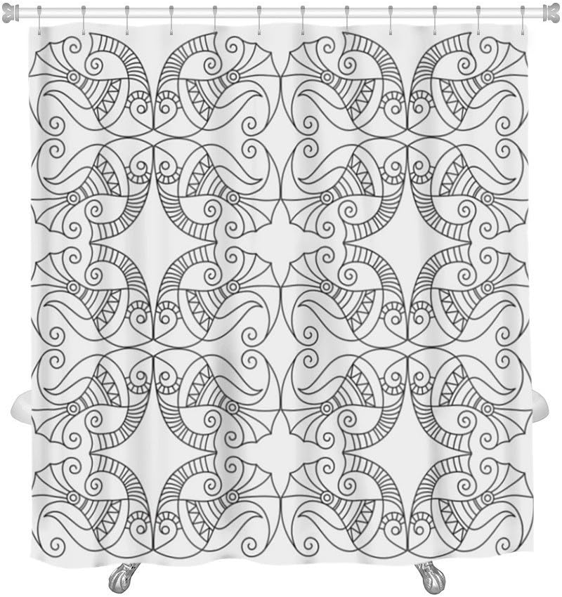Gear New Shower Curtain Fish Pattern B Editable And