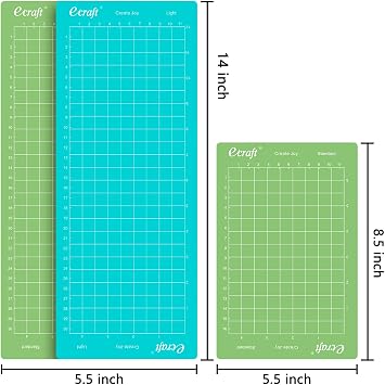 Ecraft Cutting Mat for Cricut Joy - 6 Packs Cutting Mats 4.5X6.5Inch & 4.5X12Inch (Standard & Light) Variety Adhesive Sticky Quilting Joy Mats Replacement Accessories
