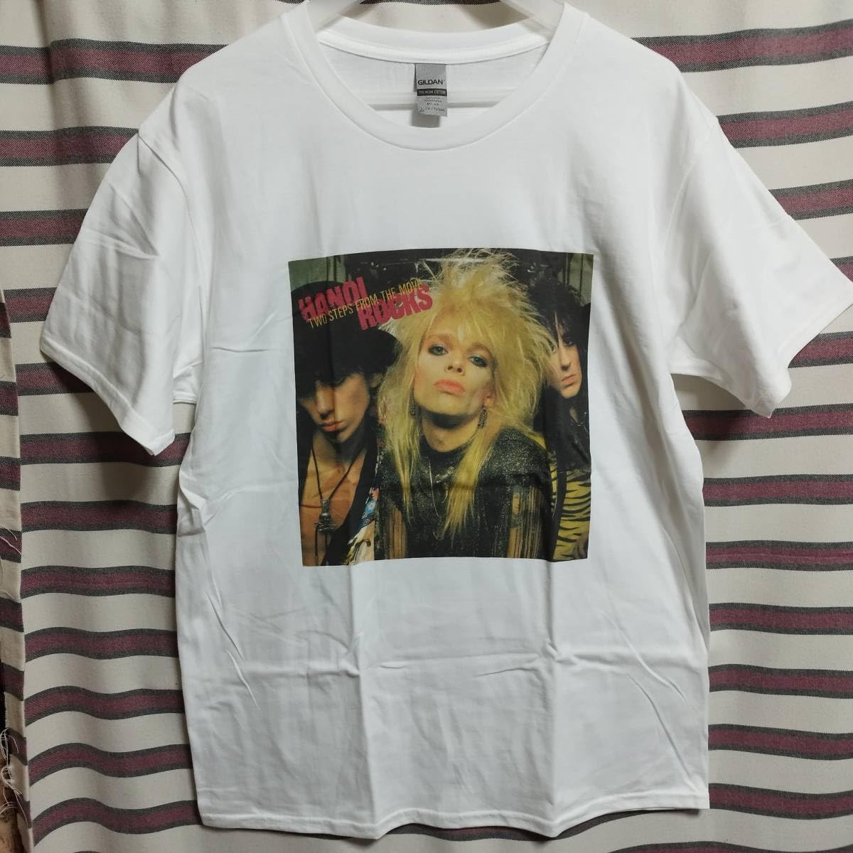Amazon.co.jp: HANOI ROCKS ハノイロックス BIGプリント バンドTシャツ