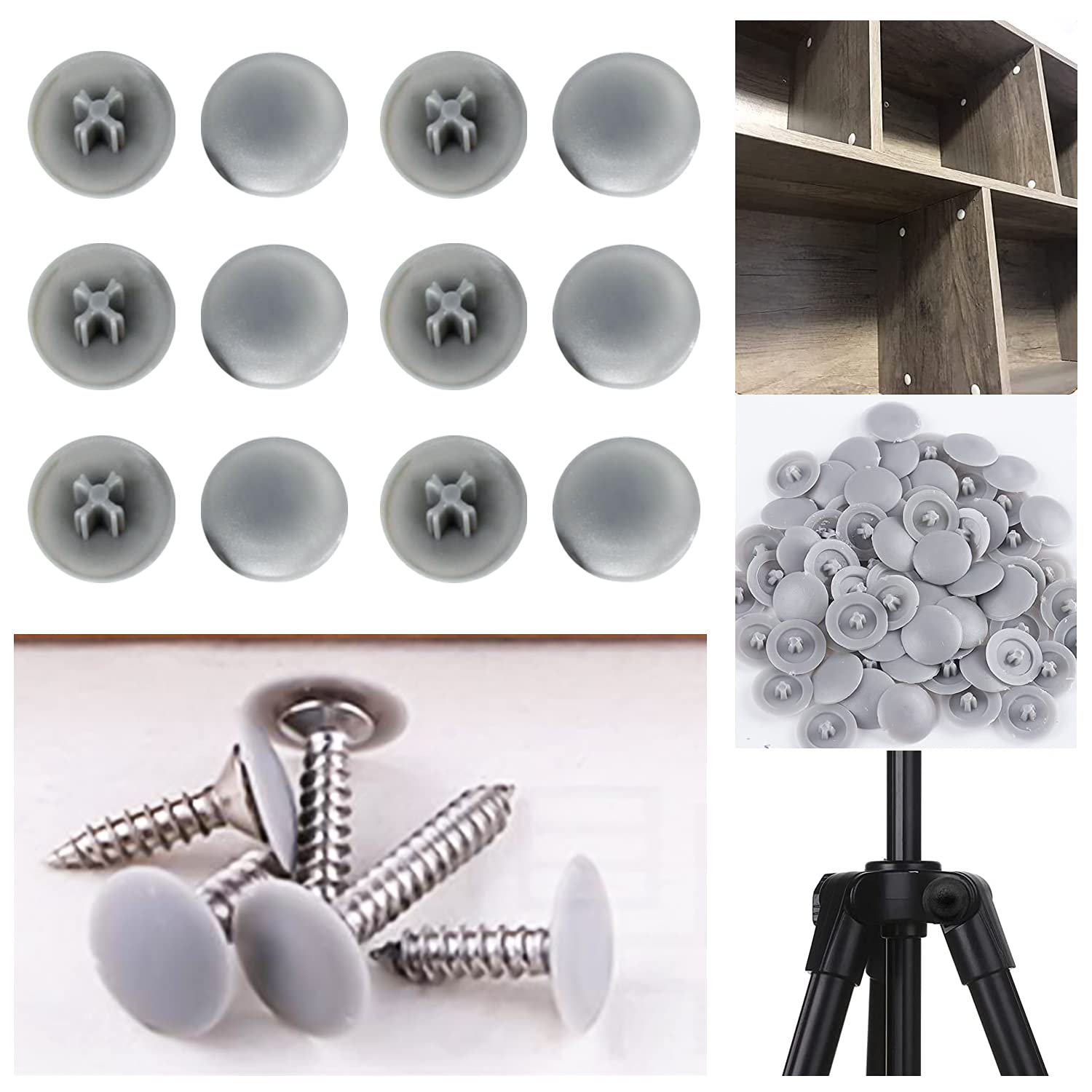 100 Juegos De Tuercas Excéntricas 3-en-1 Pieza De Conexión Kit De Tuercas Para Muebles Incluyendo Biela De Tornillo Rueda Excentrica Y Tuerca Pre Enterrada Tuerca De Higoodz Industrial