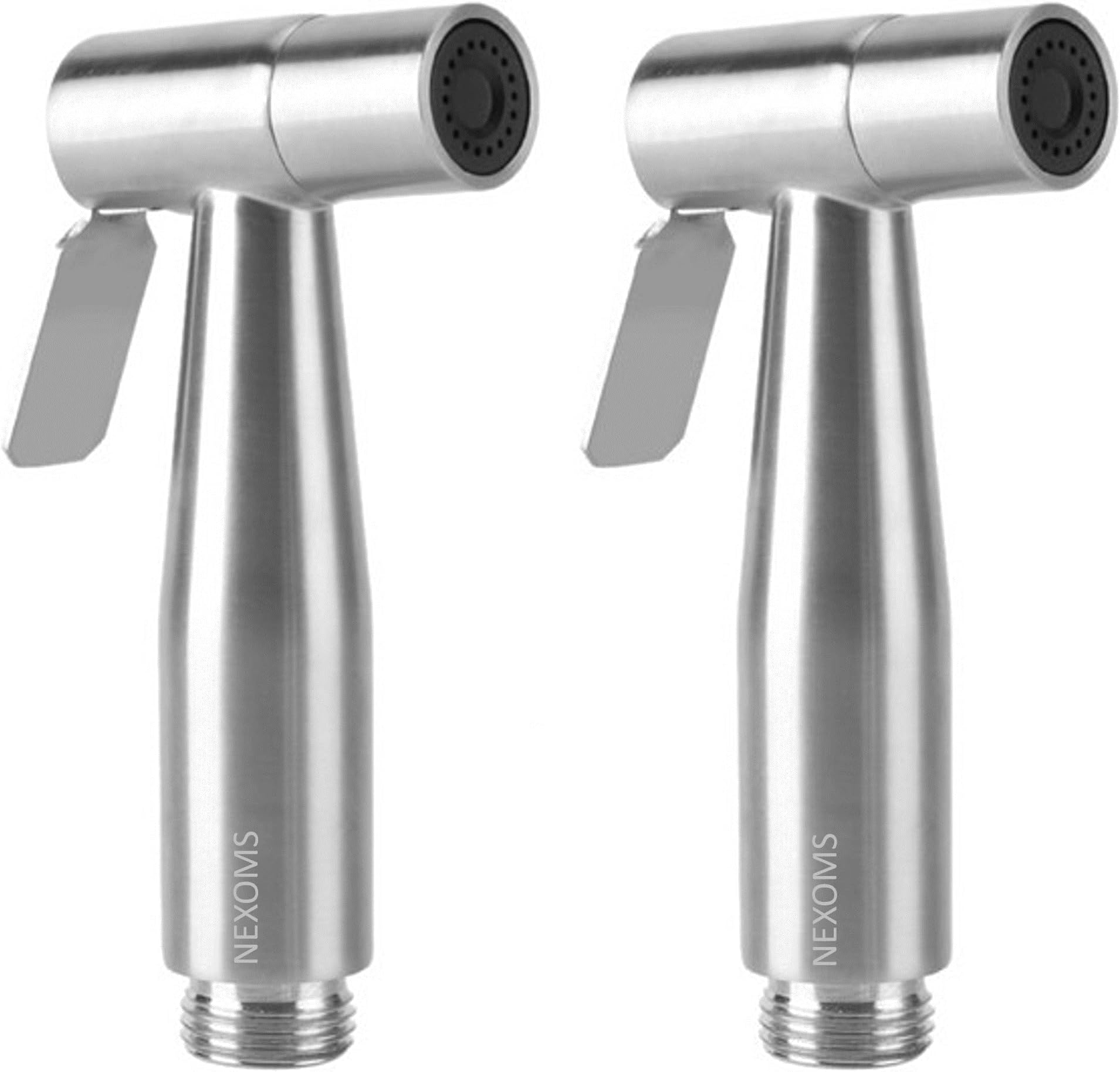 SSBG01 304 Grade Stainless Steel Health Faucet Gun/Spray Head (2 Pcs) - Without Hose and Hook (Silver)