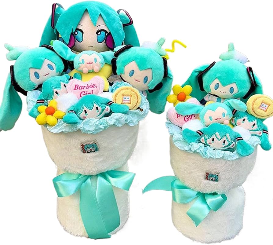 Amazon.co.jp: 初音ミク ぬいぐるみ 花束 花束ギフト 造花 ぬいぐるみ