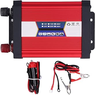 1000W Car Power Inverter 12V/24V to 110V/220V Modified Sine with USB Charger for Truck/RV Car(12V to 110V)