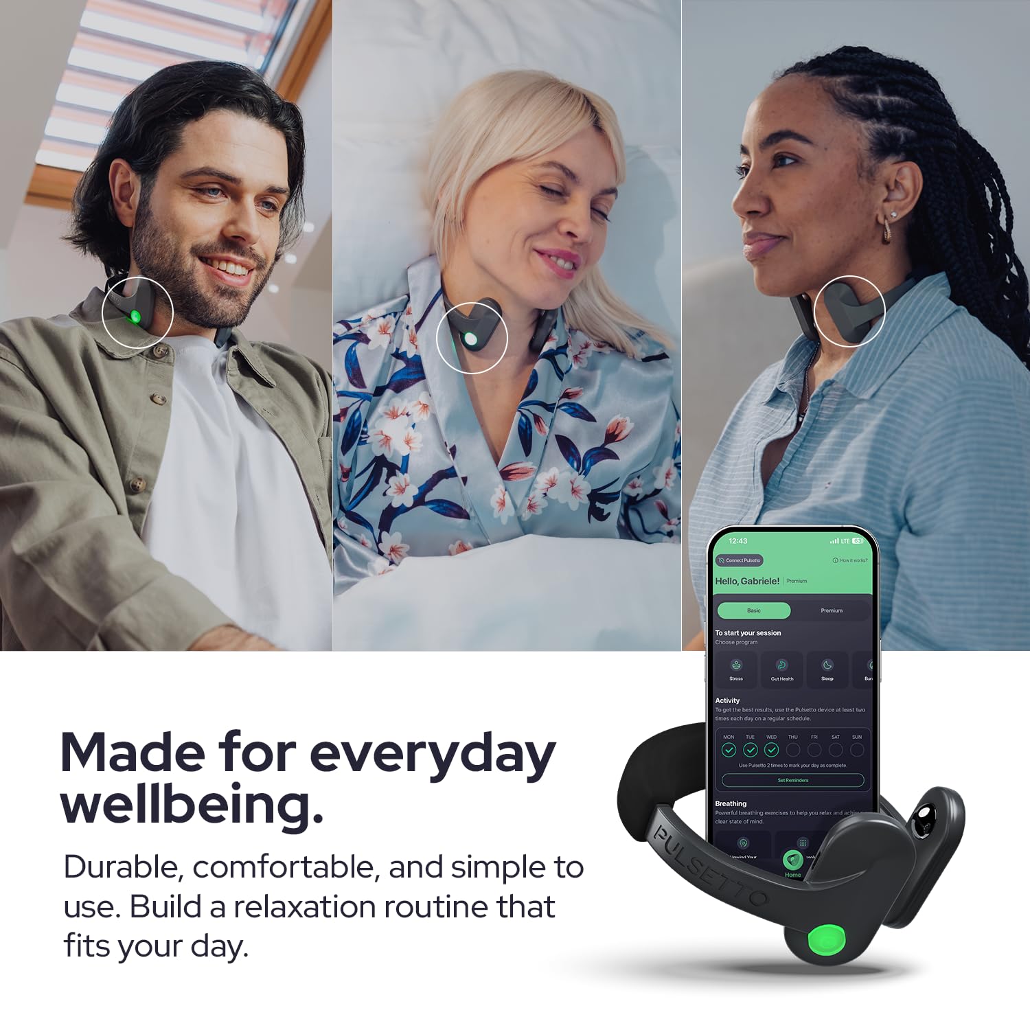 Pulsetto Lite (V1) – Appareil de Bien-être Portable pour la Relaxation et Le Bien-être Quotidien