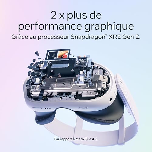 Meta Quest 3 512 Go | Casque VR — 30 % de pixels en plus — 2 x plus de performance graphique — Réalité virtuelle sans fil — Pack Gorilla Tag Cardboard Monkenaut — Exclusivité Amazon - 3