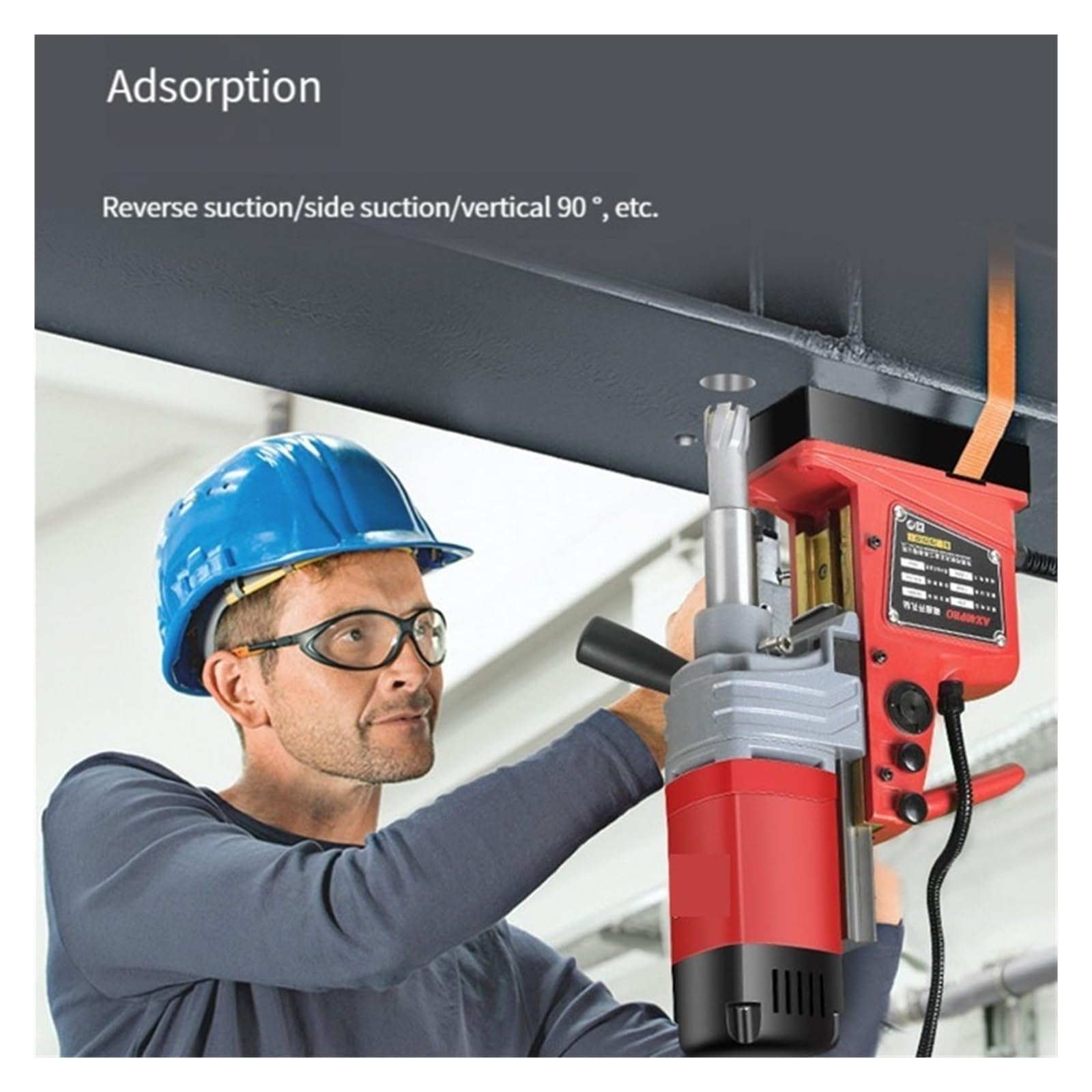 Taladro Magnético Eléctrico Pequeño For Suelo, Potente Portátil, Máquina De Perforación Grado Industrial Diseño eficiente(AX13 RE)