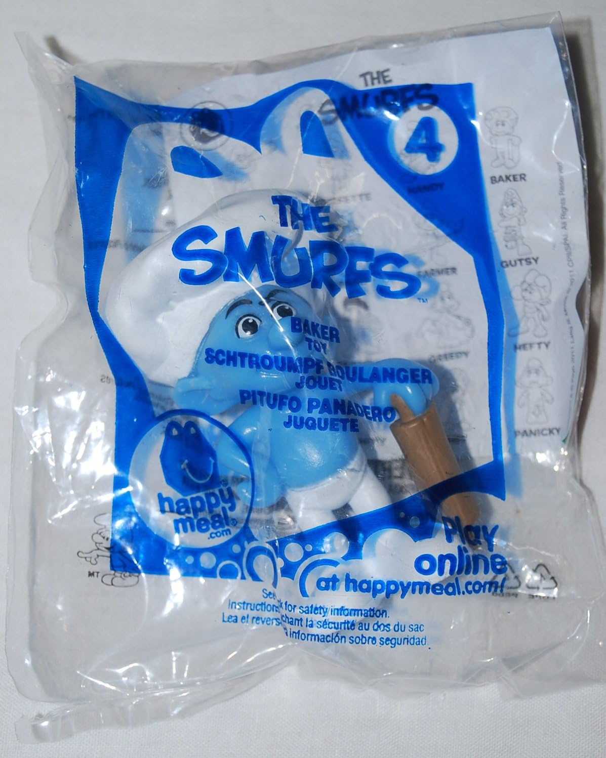 McDonalds - 2011 The Smurfs #3 Baker Happy Meal Toy