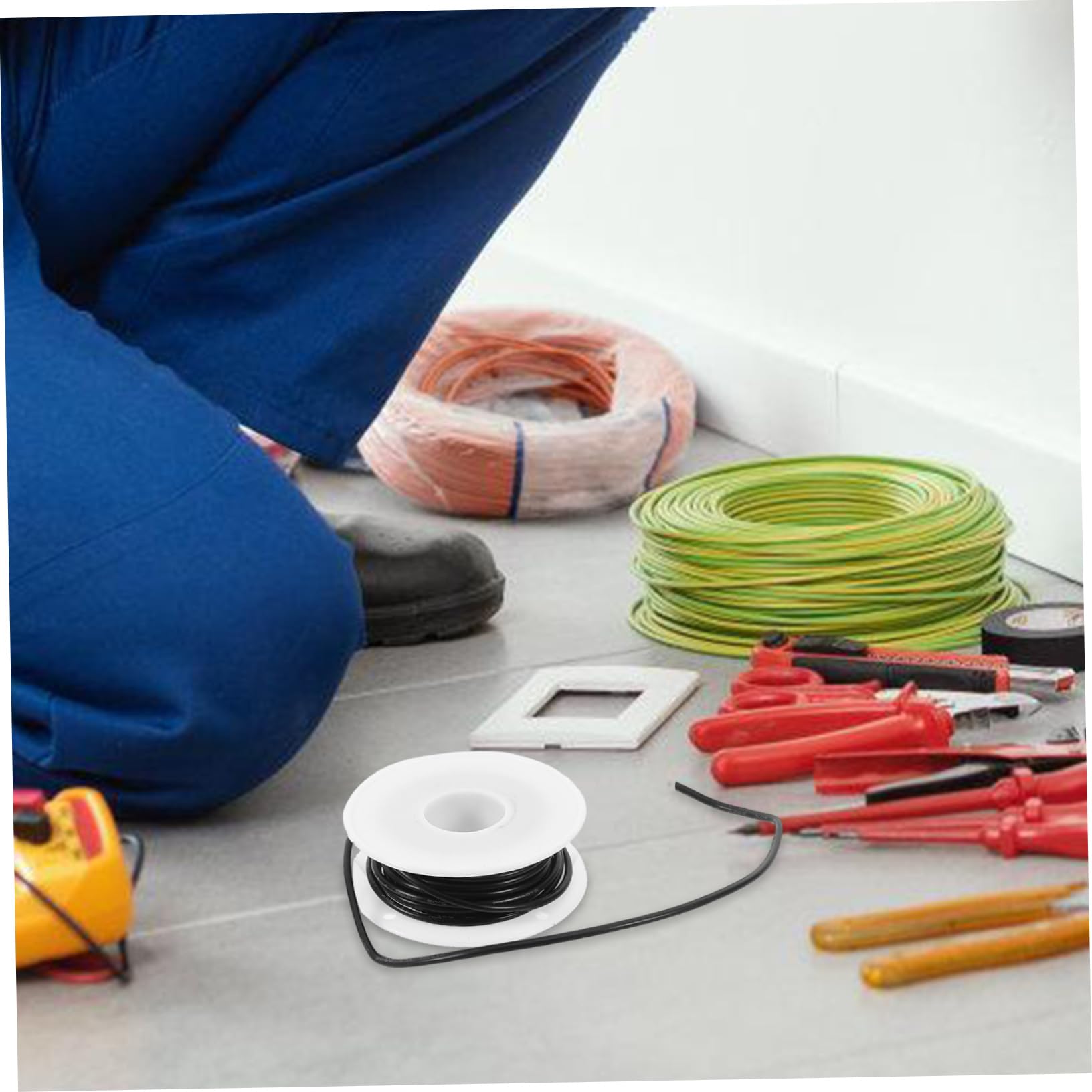 SOLUSTRE 20rollos Cuerda Eléctrica Flexible De Estañado Awg Para Accesorios Eléctricos Casa y Proyectos Electrónicos