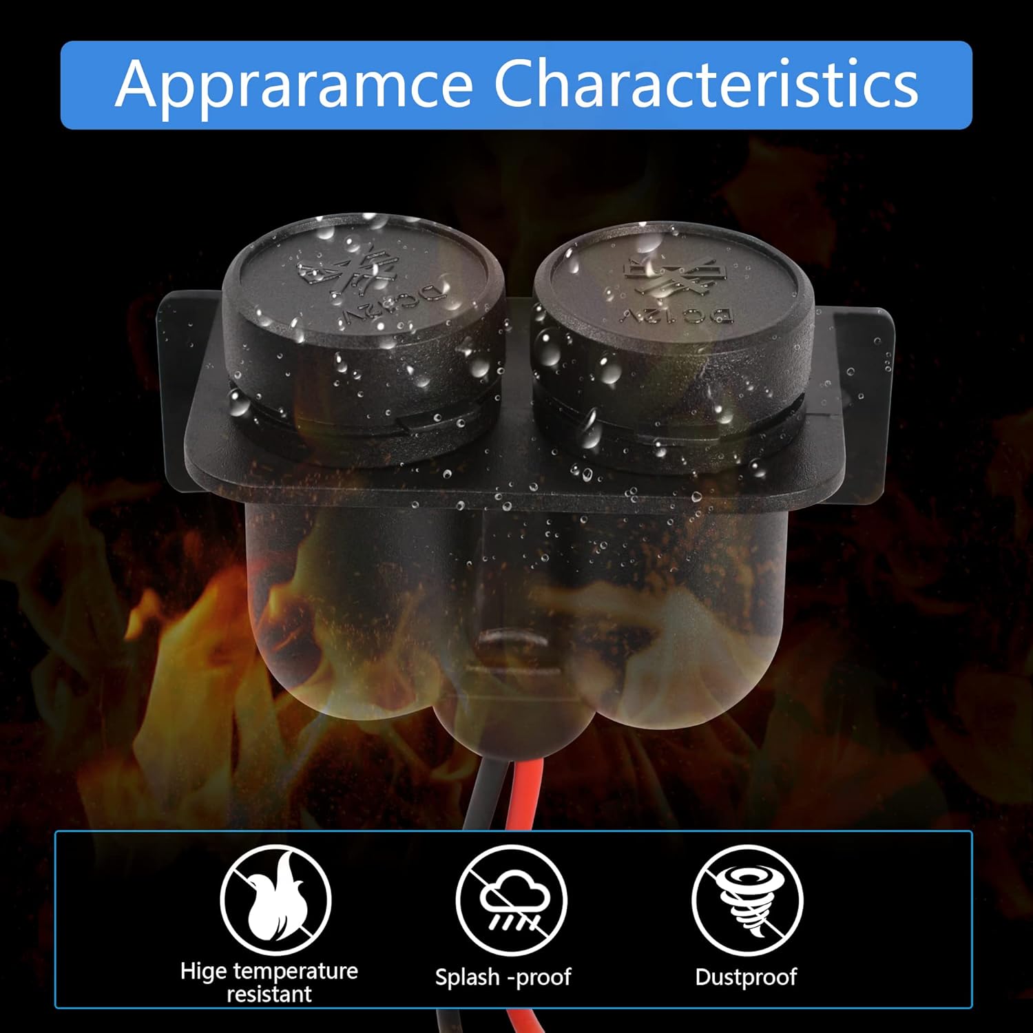 Buy RIIEYOCA 12V Cigarette Lighter Socket Power, DC 12V Cigarette