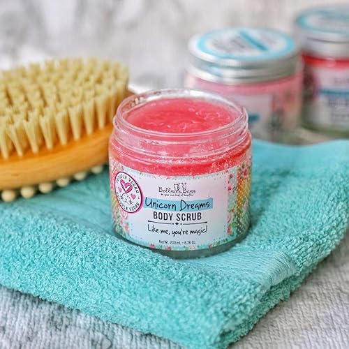 Miniatura 2 de Bella & Bear Unicorn Dream - Exfoliante corporal vegano, sin crueldad, sin parabenos para una piel suave, mango, piña y vainilla