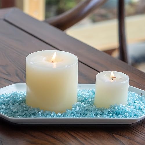 Miniatura 5 de HappyFiller Decoración de terrario de jardín de hadas de vidrio triturado azul cielo de 0.15 a 0.27 pulgadas, arena de gránulos de 1.3 libras,