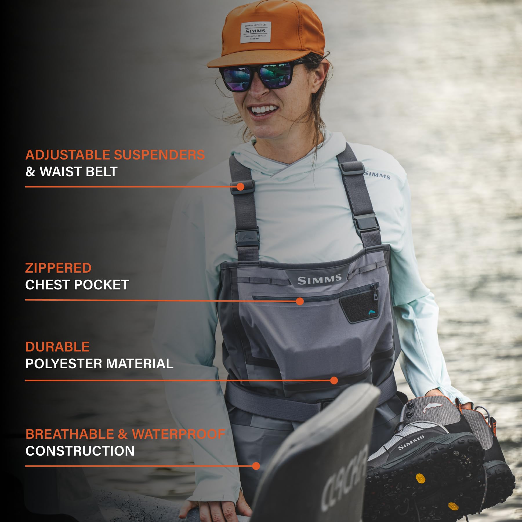 Simms Freestone Stockingfoot Slate XL