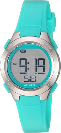 Amazon Essentials Womens Digital Chronograph Resin Strap Watch